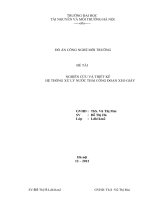 NGHIÊN cứu và THIẾT kê hệ THỐNG xử lý nước THẢI CÔNG đoạn XEO GIẤY