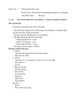 Giáo án Bài: Hàn giáp mối hai tấm thép S = 4mm ở vị trí hàn bằng