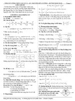 Tóm tắt chi tiết kiến thức vật lí 12