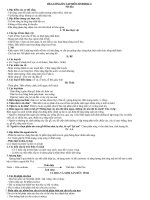 ĐỀ CƯƠNG ôn tập môn SINH học DÀNH CHO HS TRUNG BÌNH KHÁ