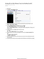 hdan cai vmware tools cho redhat-centos
