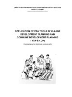 application of pra tools in village development planning and commune development planning ( vdp và cdp)