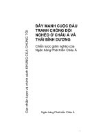 đẩy mạnh cuộc đấu tranh chống đói nghèo ở châu á và thái bình dương chiến lược giảm nghèo của ngân hàng phát triển châu á