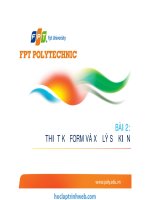 bài 2 thiết kế form và xử lý sự kiện