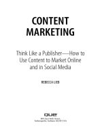 content marketing think like a publisher - how to use content to market online and in social media