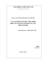 Các giải pháp tổ chức thực hiện bảo hiểm y tế tự nguyện giai đoạn từ nay đến năm 2010