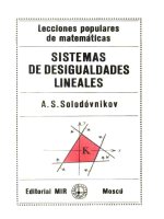 a.s. solodovnikov.- sistemas de desigualdades lineales