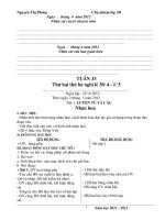 giáo án lớp 3 tuần 33