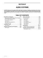 HỆ THỐNG RADIO TRÊN XE MATIZ ĐỜI 2000 - 2013