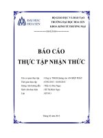 Báo cáo thực tập nhận thức tại công ty TNHH quảng cáo AN HIỆP PHÁT