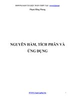 ứng dụng của tích phân