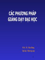 CÁC PHƯƠNG PHÁP GIẢNG dạy đại học