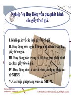 Bài giảng nghiệp vụ huy động vốn qua phát hành các giấy tờ có giá