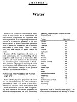 Water - Principle of food chemistry