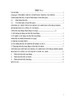 phân tích tác động của đòn bẩy lên hoạt động kinh doanh của công ty cổ phần