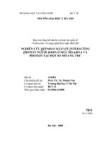 Nghiên cứu heparansulfate interacting protein người (hHIP) ở mức độ mRNA và protein tại một số loại mô ung thư