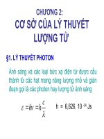 Chương 2 Cơ sở của lý thuyết lượng tử