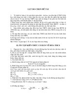 Một số khái niệm dạng bài tập tỉ khối chất khí bậc THPT