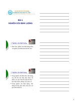 Bài 4 - Nghiên cứu Định lượng