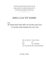 Hệ thống phân phối trên thị trường nhật bản và bài học kinh nghiệm cho việt nam