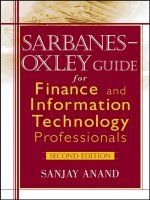 sarbanes oxley guide for finance and info tech pros-0471785539