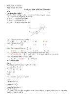 Tài liệu ôn tập học sinh môn toán buổi chiều tham khảo