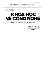 nghiên cứu áp dụng kỹ thuật diafiltration để nâng cao độ tinh khiết của fructooligosaccharides (fos) bằng membrane ds-5-dl