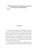 phân tích, xây dựng hiện giá thuê container ở công ty tnhh vận tải scc chi nhánh hải phòng