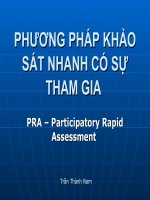 phương pháp khảo sát nhanh có sự tham gia