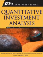 quantitative methods for inestment analysis