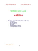 tính toán thiết kế hệ thống trữ đông cho nhà máy thủy hải sản