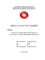 Tự do hóa tài chính trong khuôn khổ WTO của hàn quốc   bài học kinh nghiệm cho việt nam