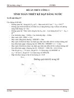 Đồ án thủy công