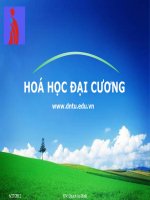 Bài giảng Hóa học đại cương: Chương 9 - GV. Quách An Bình