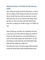 Quảng cáo banner : khó khăn do chưa theo quy chuẩn
