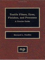 textile fibers, dyes, finishes, and processes a concise guide
