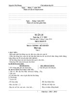 giáo án lớp 3 tuần 25