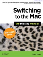 switching  to  the  mac  the  missing  manual  snow  leopard  edition