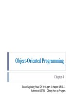 Chapter 4 Object - Oriented Programming