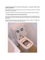 5 sai lầm khi nhận định khi đi vệ sinh