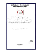 Điều tra đánh giá hiện trạng , xây dựng định hướng chiến lược và xây dựng cơ sở dữ liệu về hiện trạng công nghệ trên địa bàn thành phố hải phòng