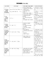 Lý thuyết ôn thi tốt nghiệp THPT lớp 12 môn anh tham khảo năm 2013