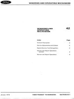 Ford transit 1978 1986 windows mechanism   hướng dẫn sửa chữa cửa xe ford transit đời 1978 1986