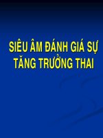 siêu âm đáng giá sự tăng trưởng thai