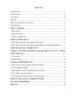 đề xuất mô hình tiết học ba được ở một số bài trong phần sinh học tế bào lớp 10 nâng cao tại trường trung học phổ thông trần suyền - tỉnh phú yên