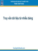 truy vấn dữ liệu từ nhiều bảng