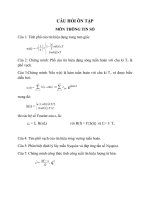 câu hỏi ôn tập môn thông tin số