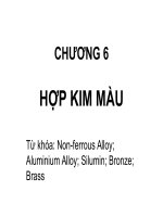 chương 6 hợp kim màu