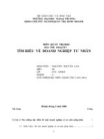 Tìm hiểu về doanh nghiệp tư nhân