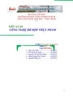 TIỂU LUẬN MÔN: CÔNG NGHỆ CHẾ BIẾN ĐỒ HỘP gà nấu đậu